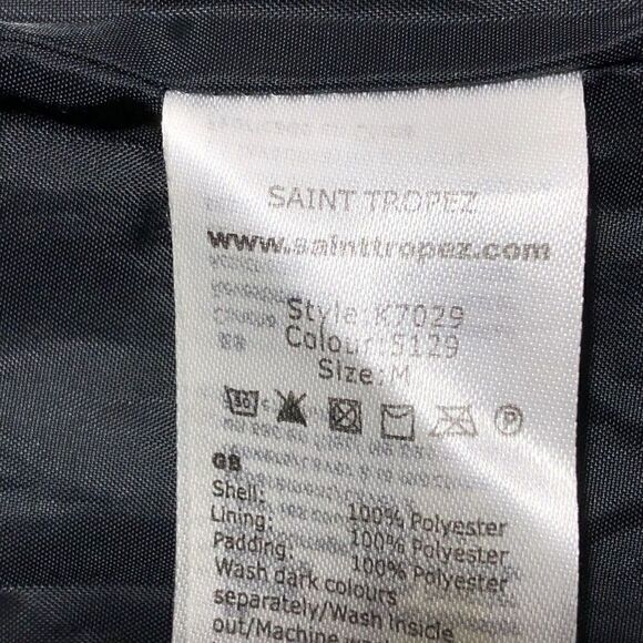 St Tropez Cheetah Leopard Bomber Jacket Quilted High Low Zip Casual - Picture 6 of 8